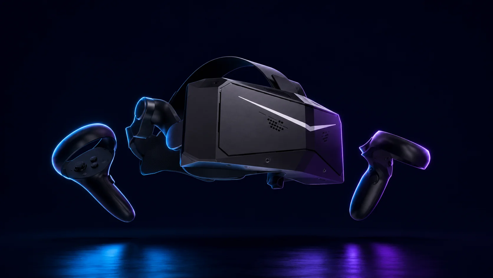 Pimax Crystal Light PCVR headset with controllers